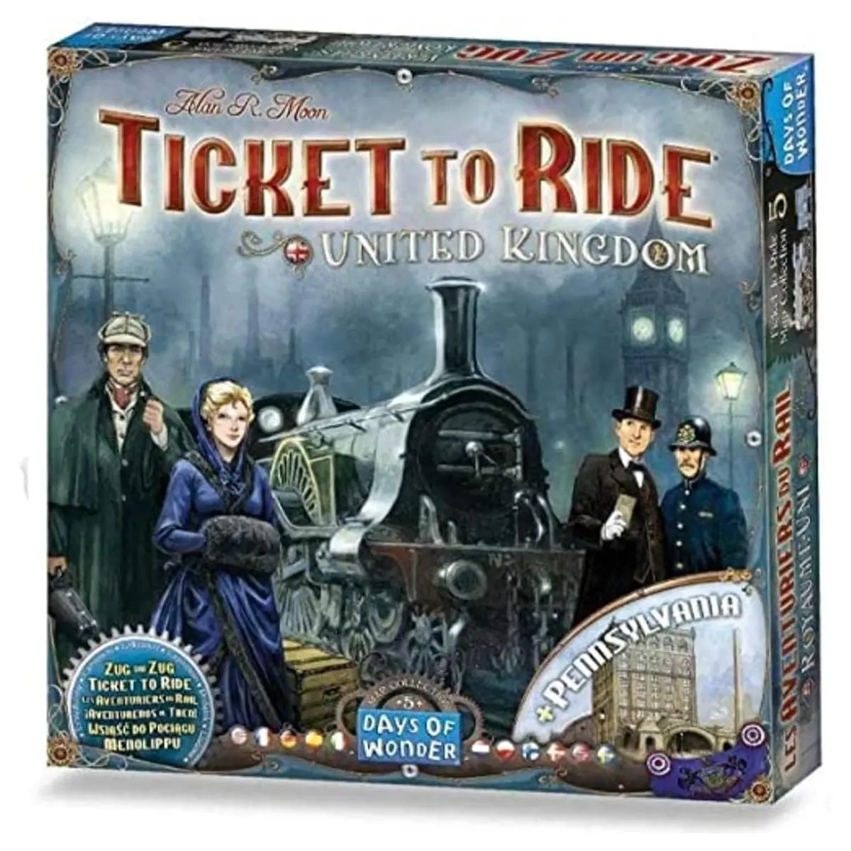 Ticket To Ride: United Kingdom (+ Pennsylvania) Board Game Expansion 1