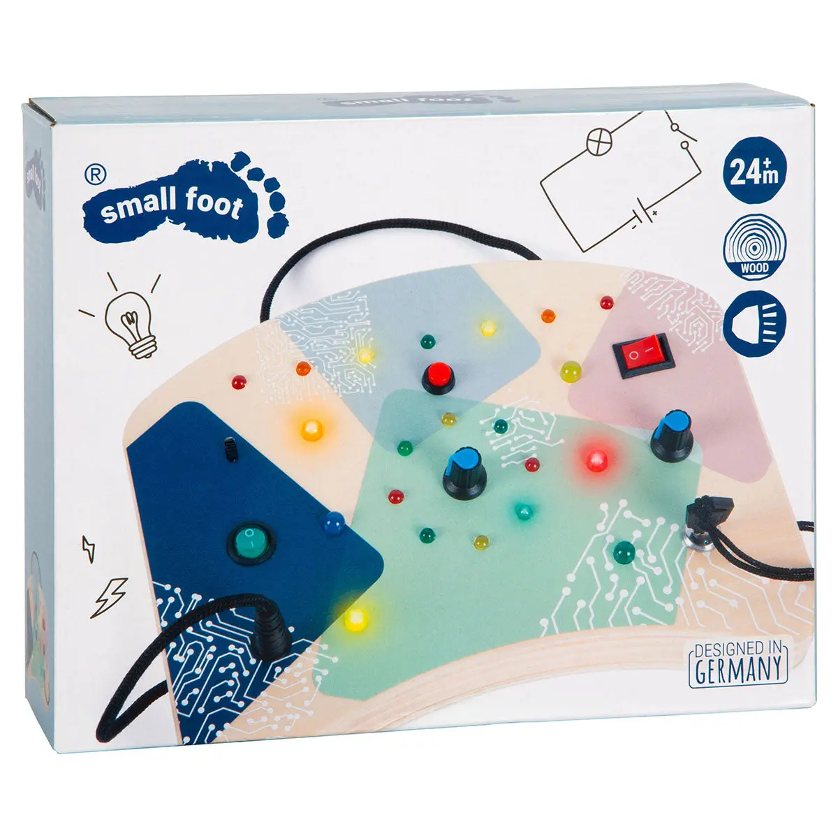 Motor Activity Board Led Lights And Switches Toy 1