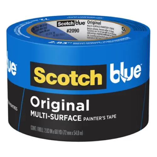 3M 2090-72Nc 2.83" X 60 Yards Roll Of Scotch Blue Painter's Masking Tape - Quantity Of 9 1