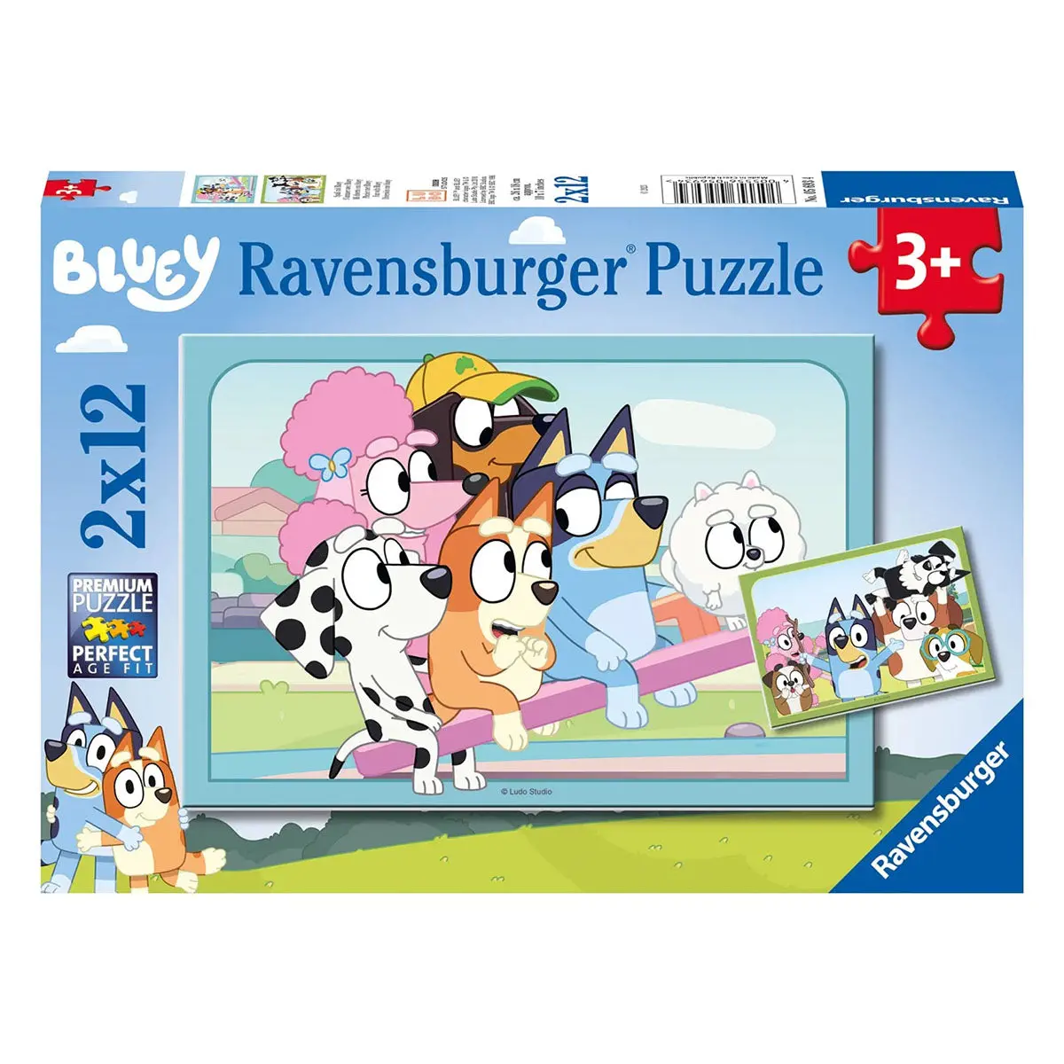 Ravensburger Bluey Fun With Bluey 2 X 12 Piece Jigsaw Puzzle 1