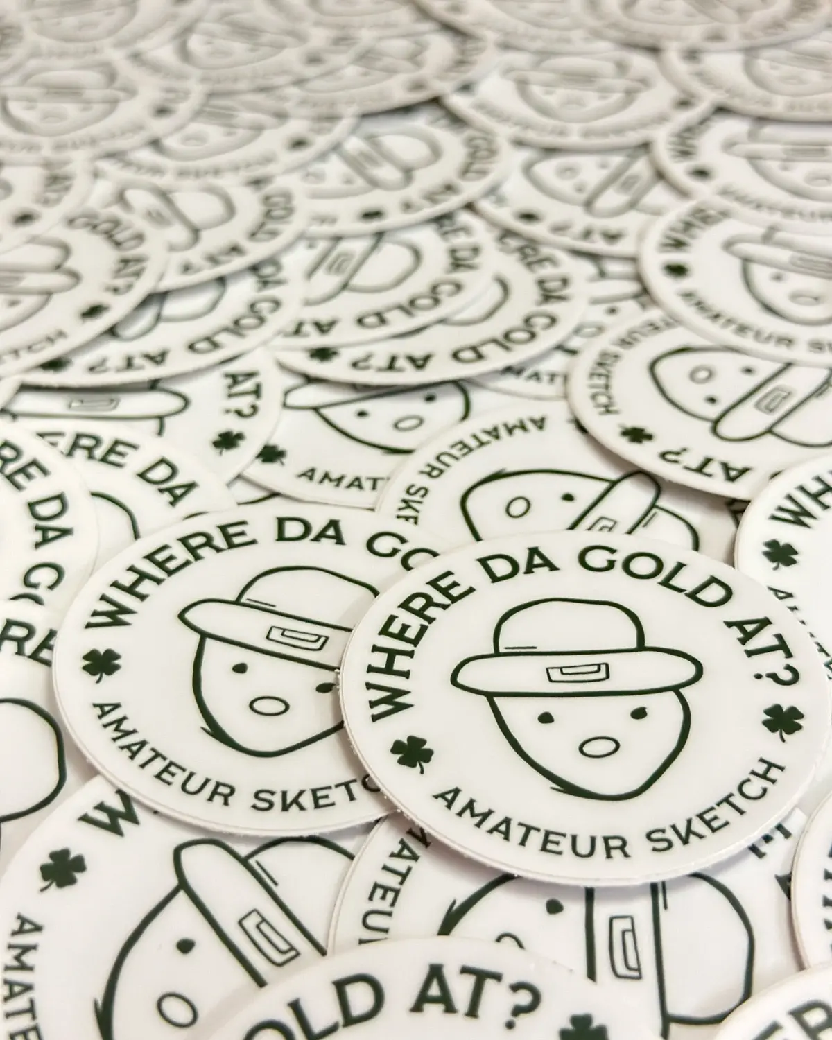 Crichton Leprechaun Amateur Sketch Sticker 1