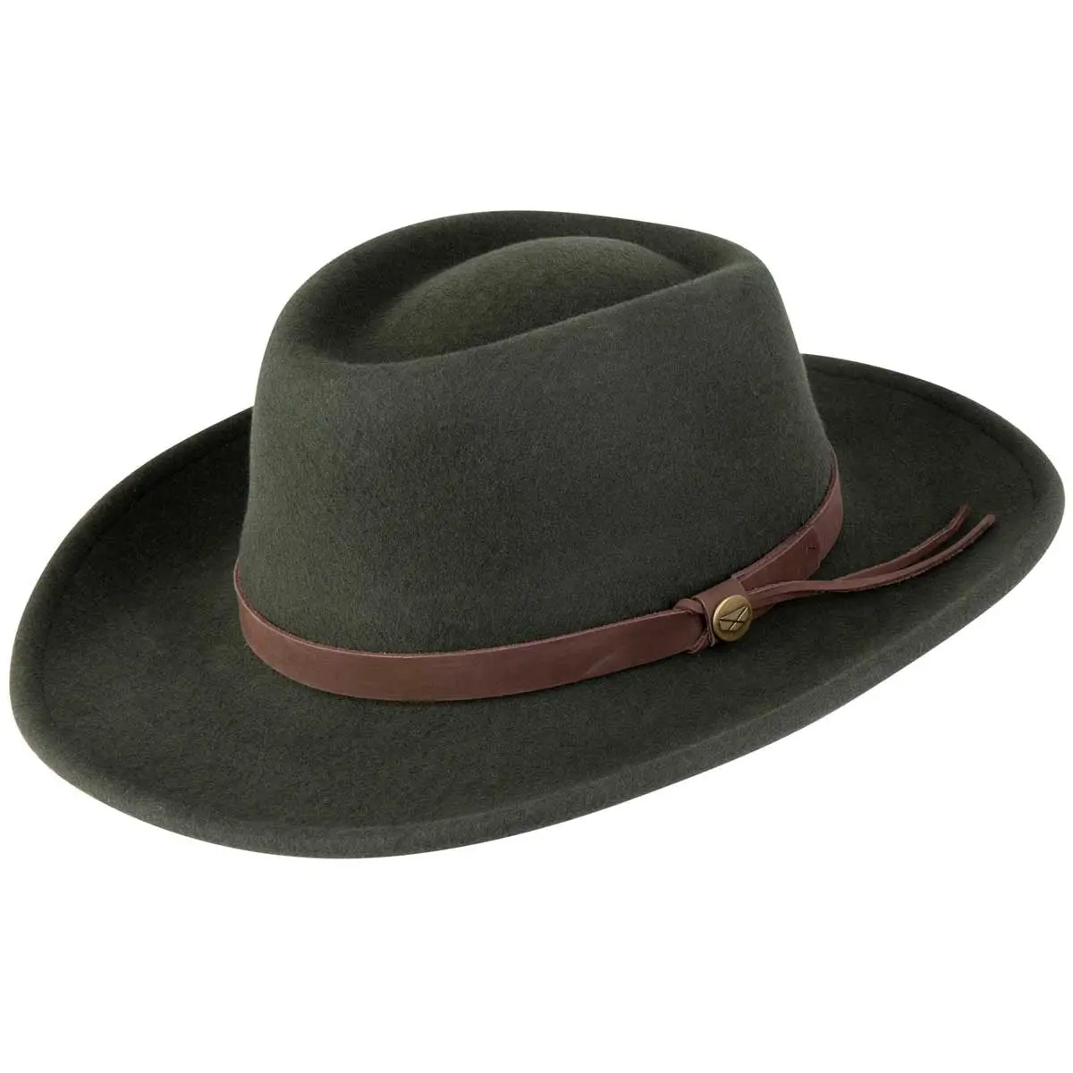 Hoggs of Fife Crushable Wool Felt Boston Hat