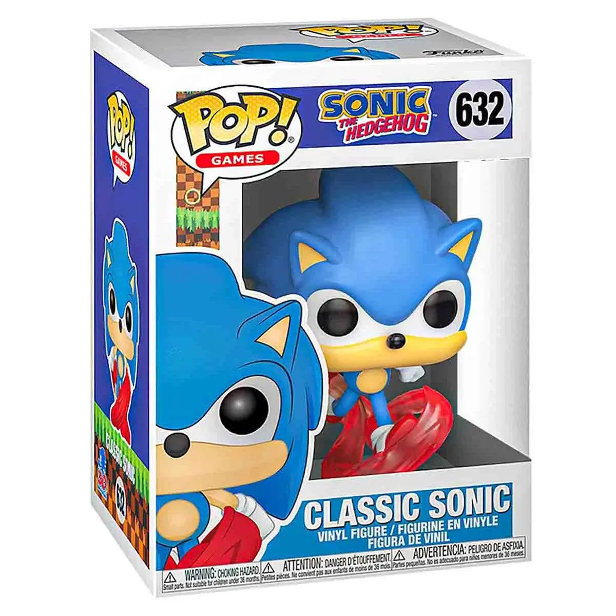 Funko Pop! Games: Sonic The Hedgehog: Classic Sonic Vinyl Figure #632 1