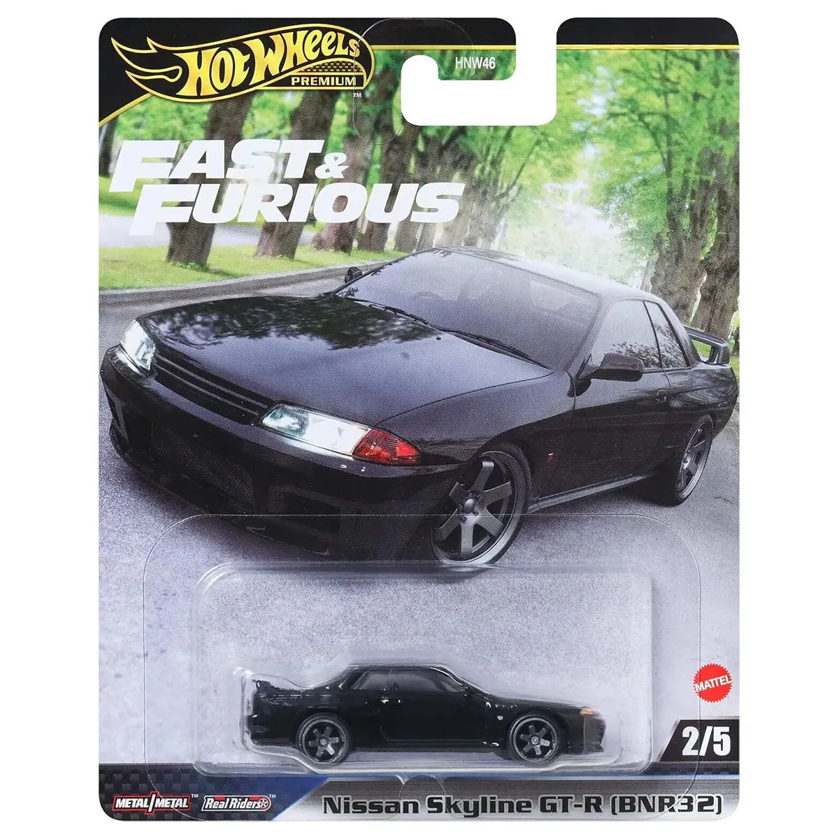 Hot Wheels Premium Fast & Furious: Nissan Skyline Gt-R (Bnr32) 1:64 Scale Car (2/5) 1