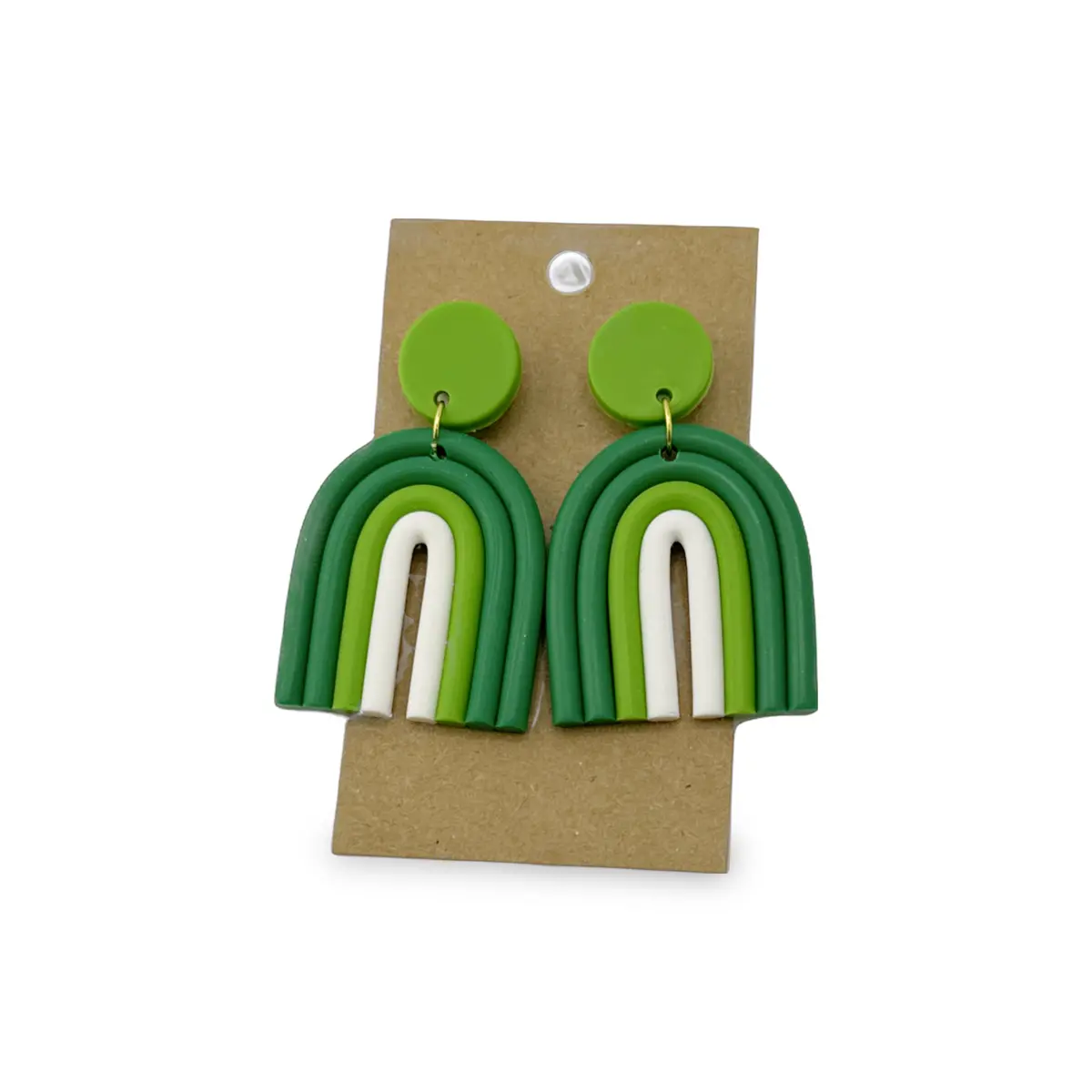 Green Rainbow Earring 1