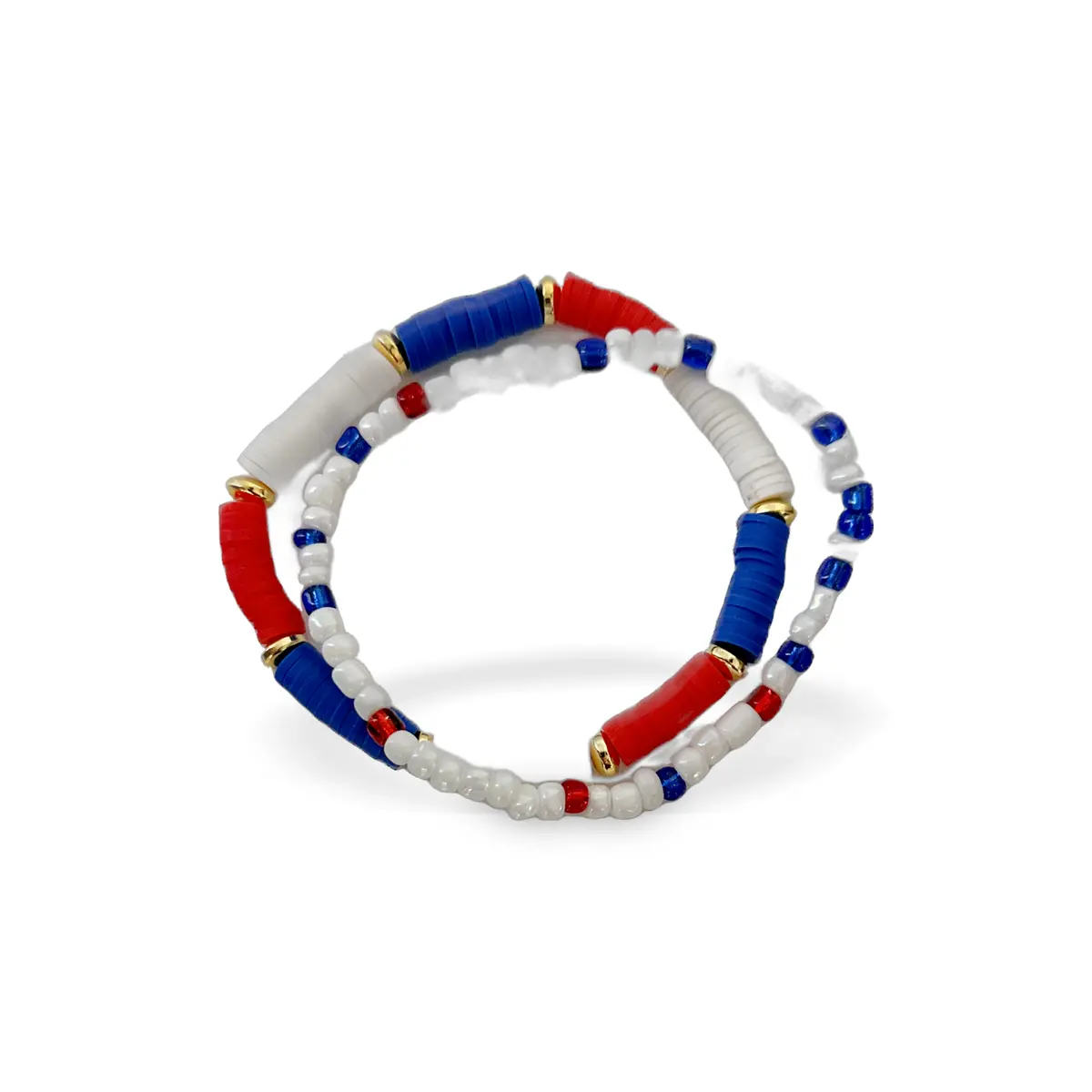 2 Piece Usa Bracelet Set 1