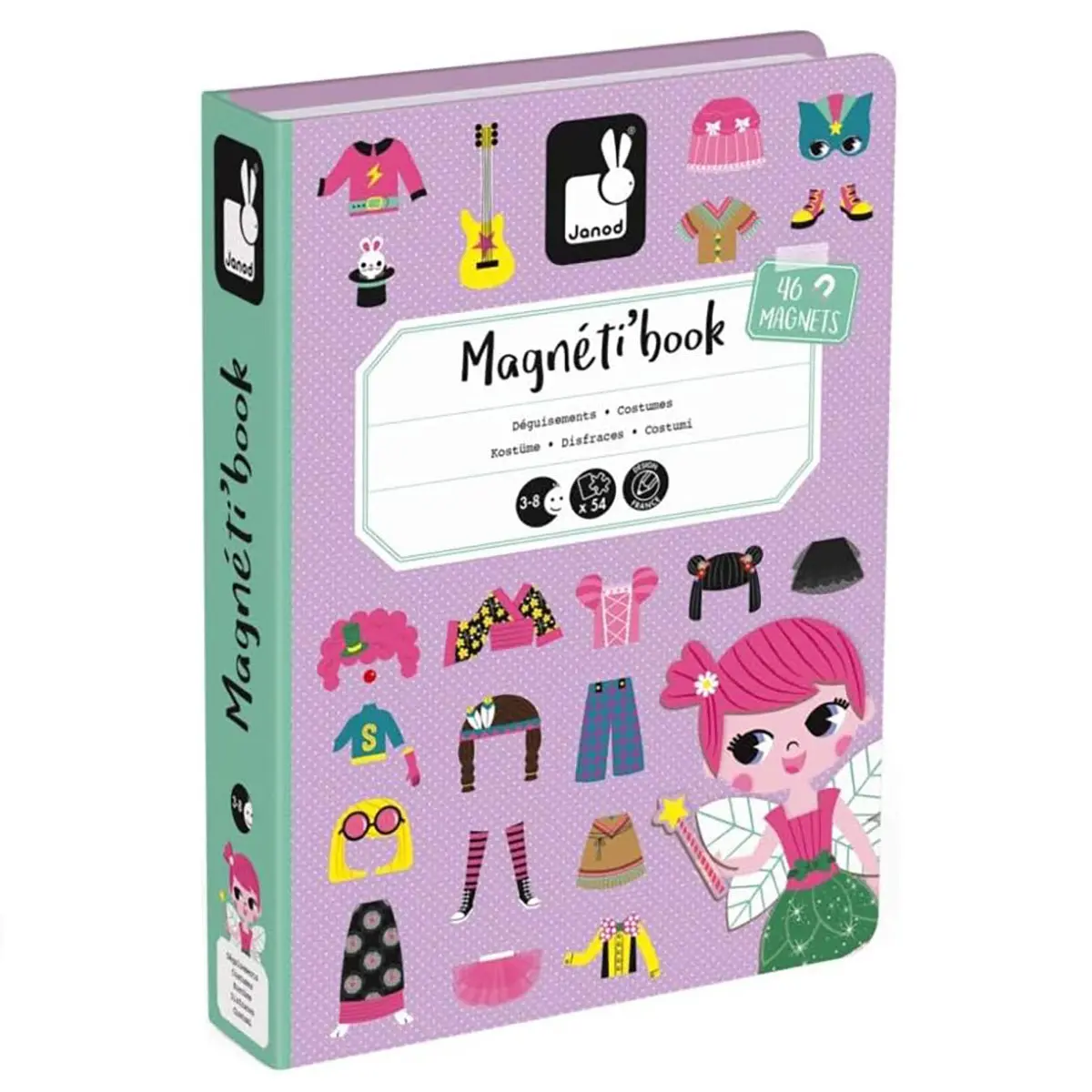 Janod Girl's Costumes Magneti'book 1