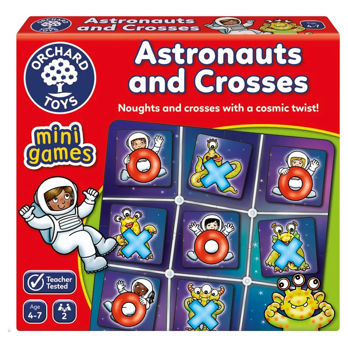 Orchard Toys Astronauts And Crosses Mini Game 1