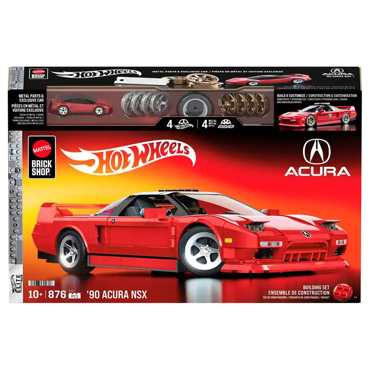 Hot Wheels '90 Acura Nsx Building Set 1