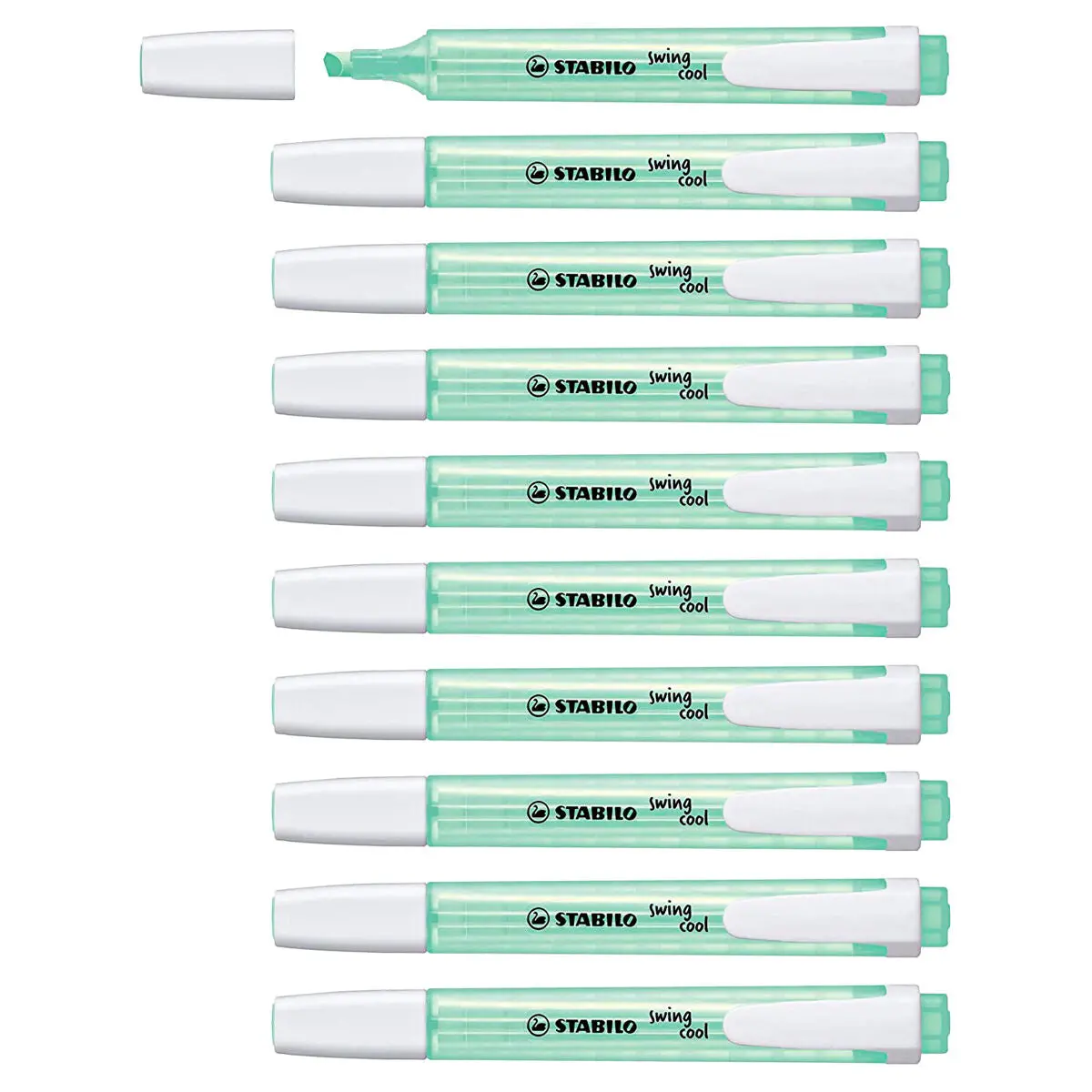 Stabilo Swing Cool Turquoise Highlighter Box Of 10 1