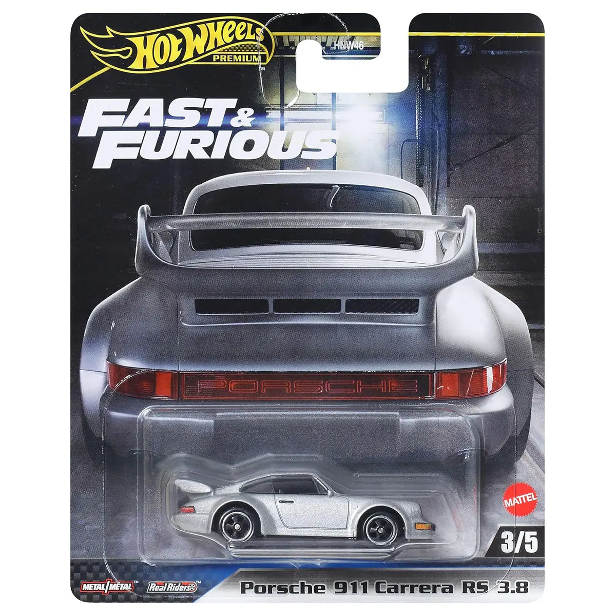 Hot Wheels Premier Fast & Furious: Porsche 911 Carerra Rs 3.8 1:64 Car (3/5) 1