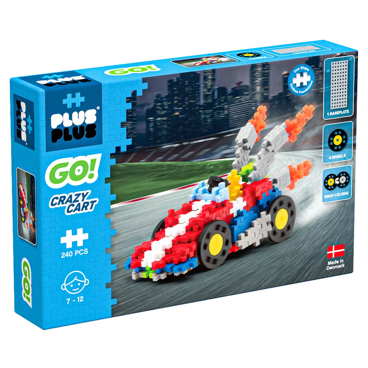 Plus-Plus Go! Crazy Cart Building Set 1