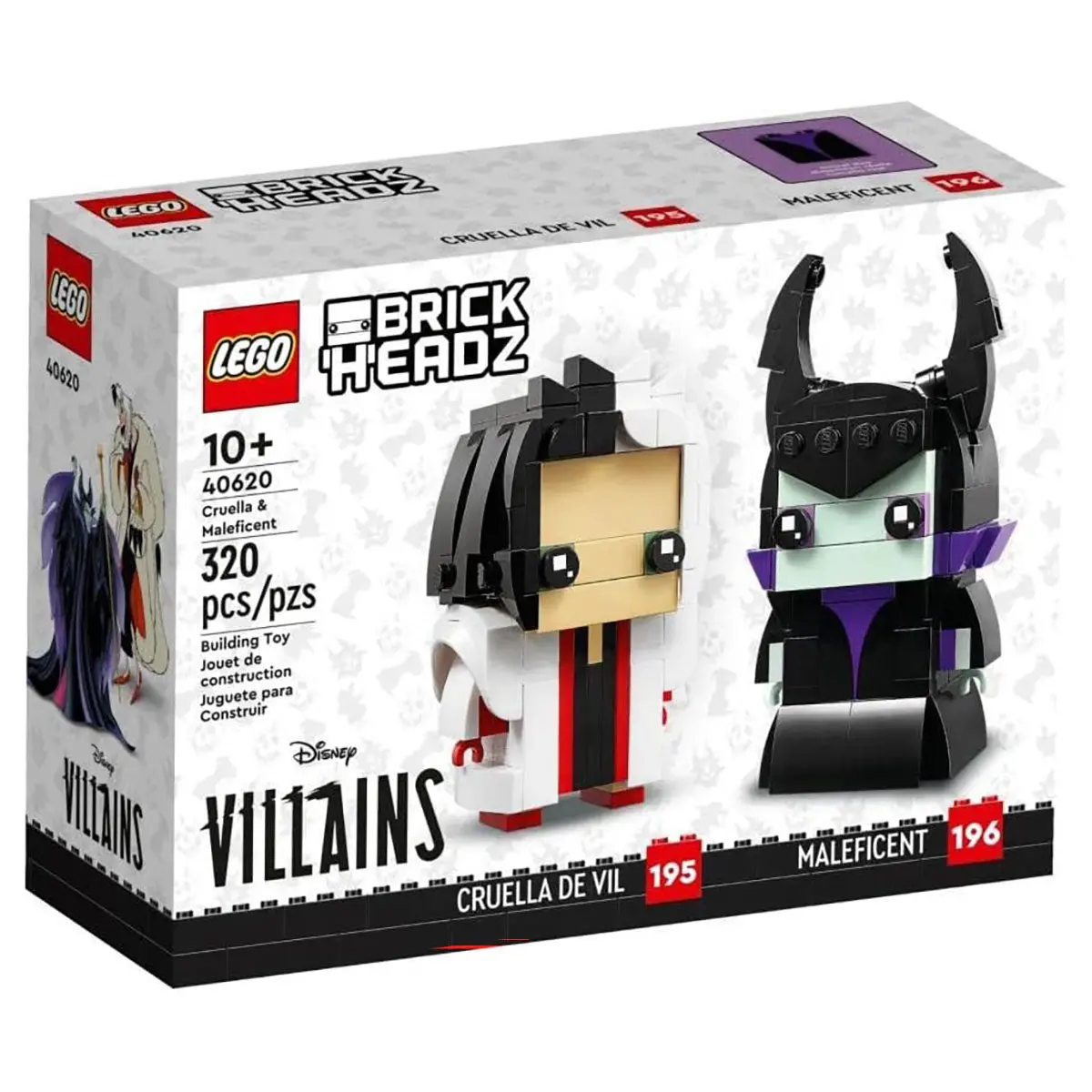 Lego Brickheadz 40620 Disney Villains: Cruella & Maleficent Building Set 1