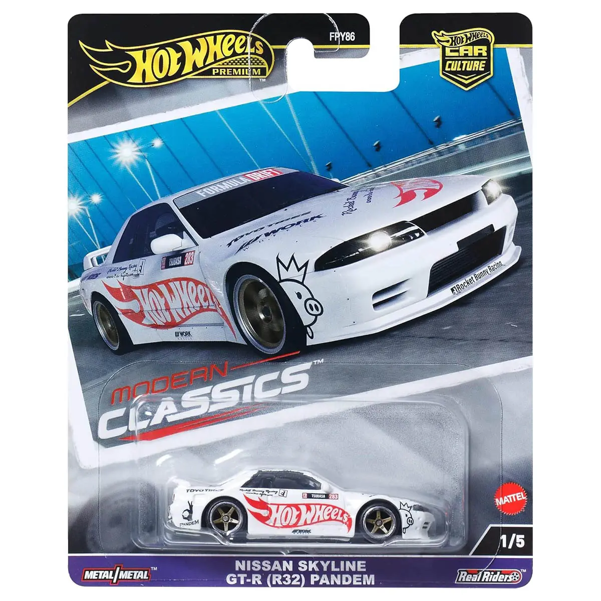 Hot Wheels Car Culture: Nissan Skyline Gt-R (R32) Pandem Car (1/5) 1