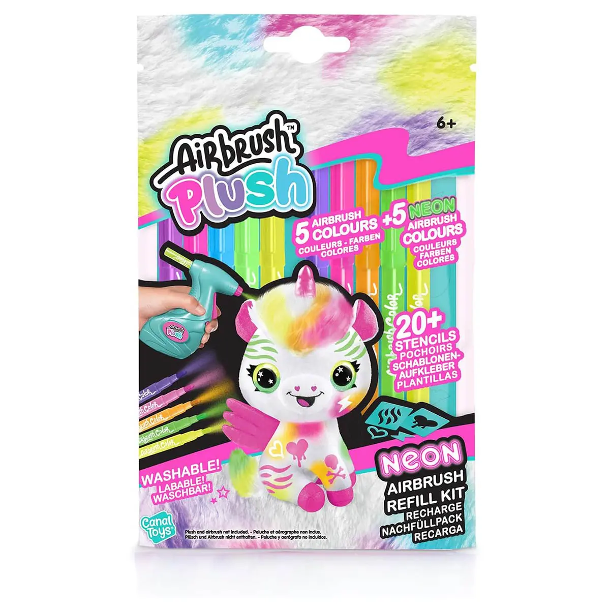 Airbrush Plush Neon Airbrush Refill Kit (10 Pack) 1