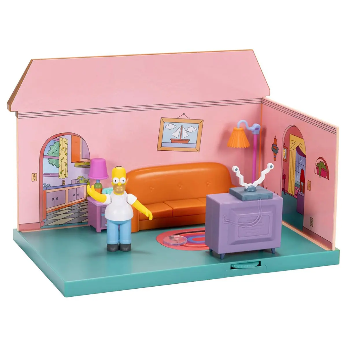 The Simpsons Living Room Diorama With Homer Figure 2
