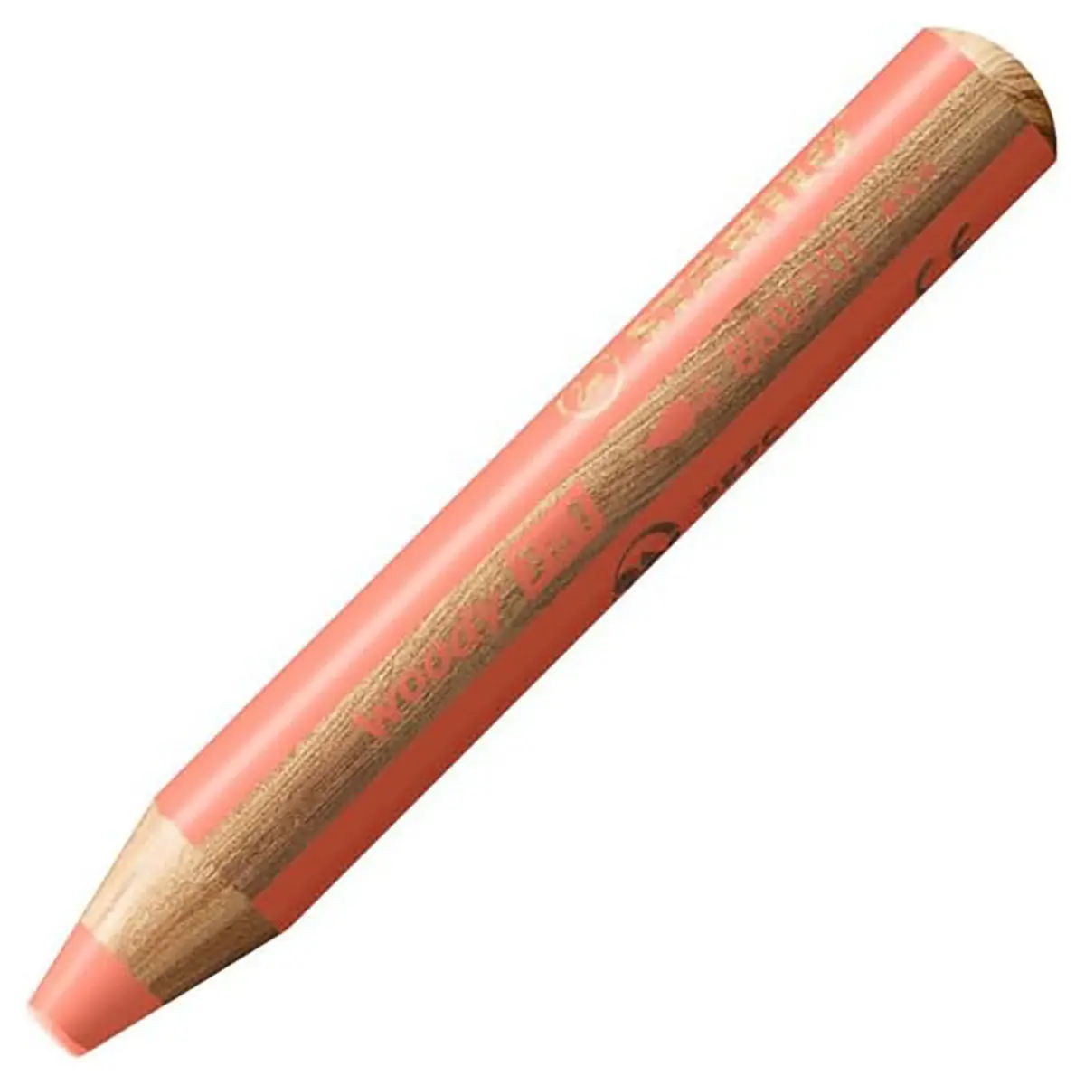 Stabilo Woody 3 In 1 Multi-Talented Pastel Red Pencil 1