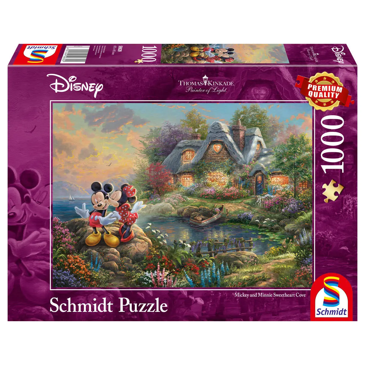 Disney Mickey And Minnie Sweetheart Cove 1000 Piece Jigsaw Puzzle 1