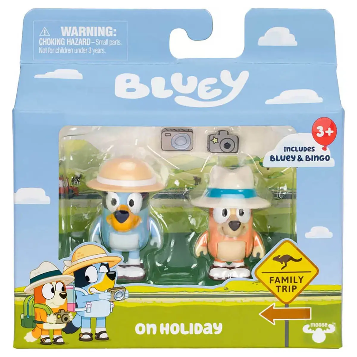Bluey On Holiday Figure (2 Pack) 1