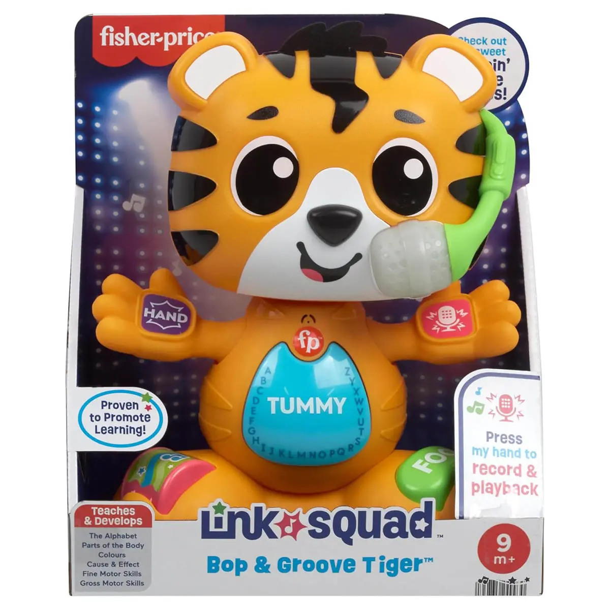 Fisher-Price Link Squad Bop & Groove Tiger Interactive Learning Toy 1