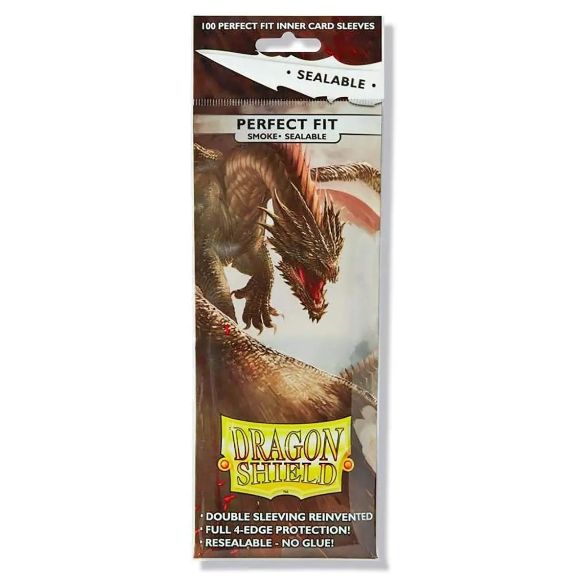 Dragon Shield Perfect Fit Smoke Sealable Inner Card Sleeves (100 Pack) 1