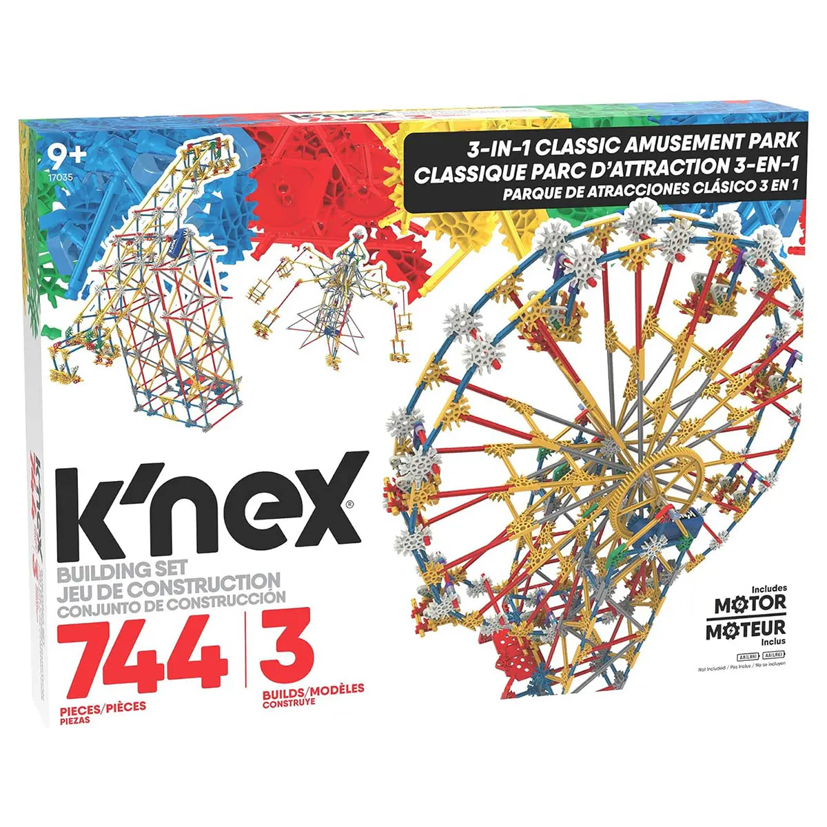 K'nex 3-In-1 Classic Amusement Park Building Set 1
