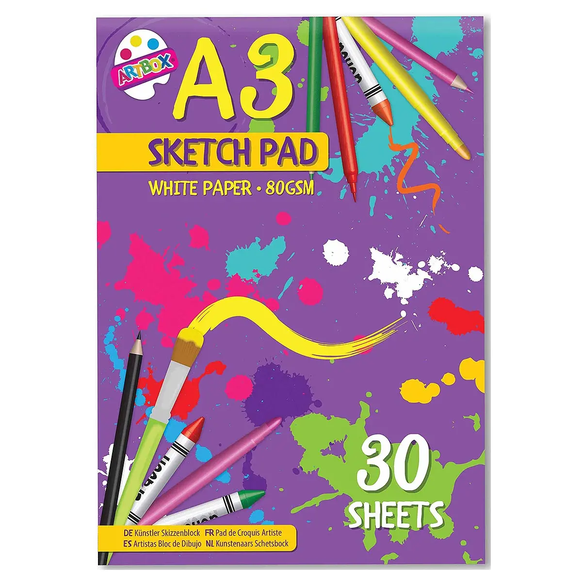 Artbox A3 Sketch Pad 30 Sheets (Styles Vary) 1