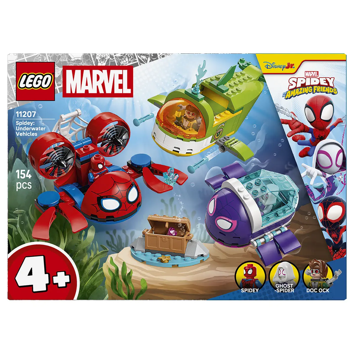 Lego Marvel Spidey: Underwater Vehicles Building Set 1