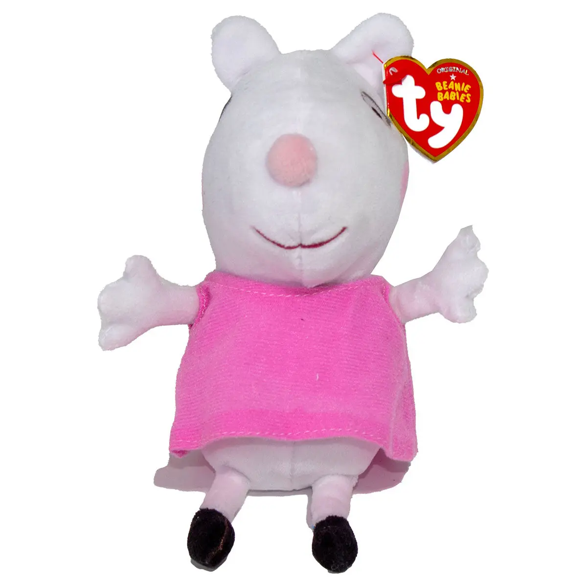 Ty Beanie Babies Peppa Pig Suzy Sheep 6" Plush 1