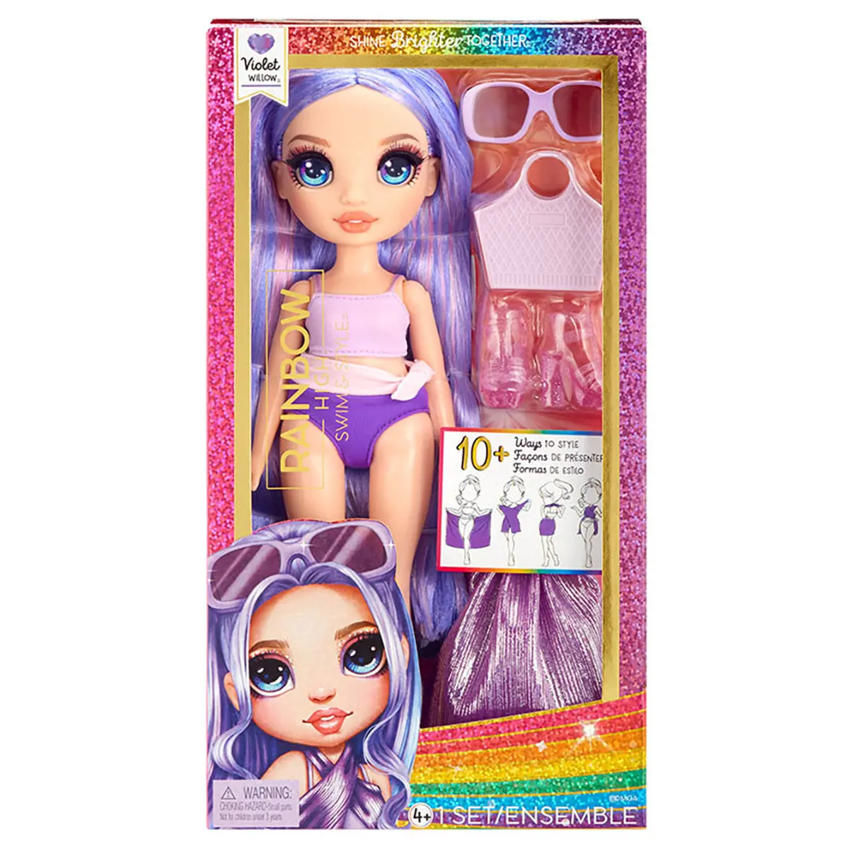Rainbow High Swim & Style Violet Willow Doll 1