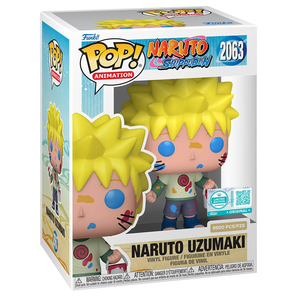 Funko Pop! Animation: Naruto Shippuden: Naruto Uzumaki (Paint) Supreme Limited Edition Vinyl Figure #2063 1