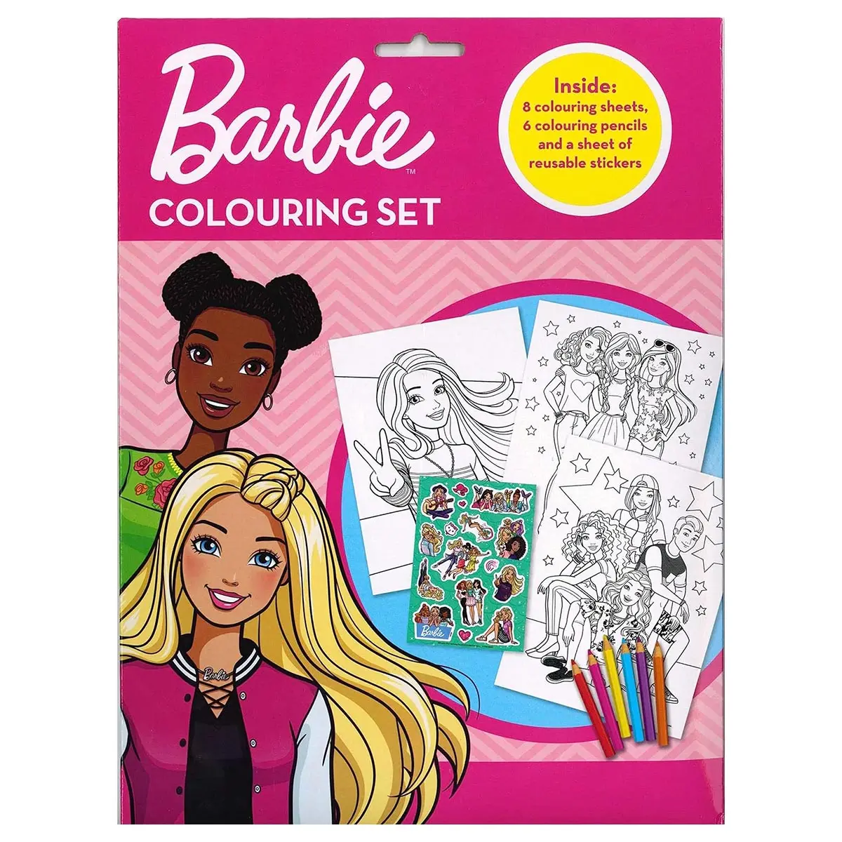Barbie Colouring Set 1