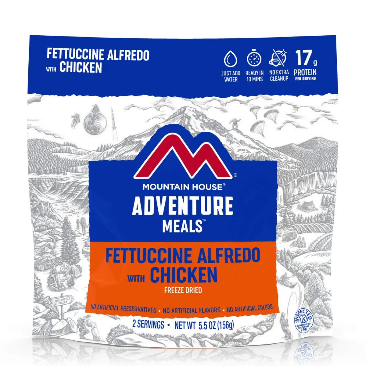 Fettuccine Alfredo With Chicken - Pouch 1