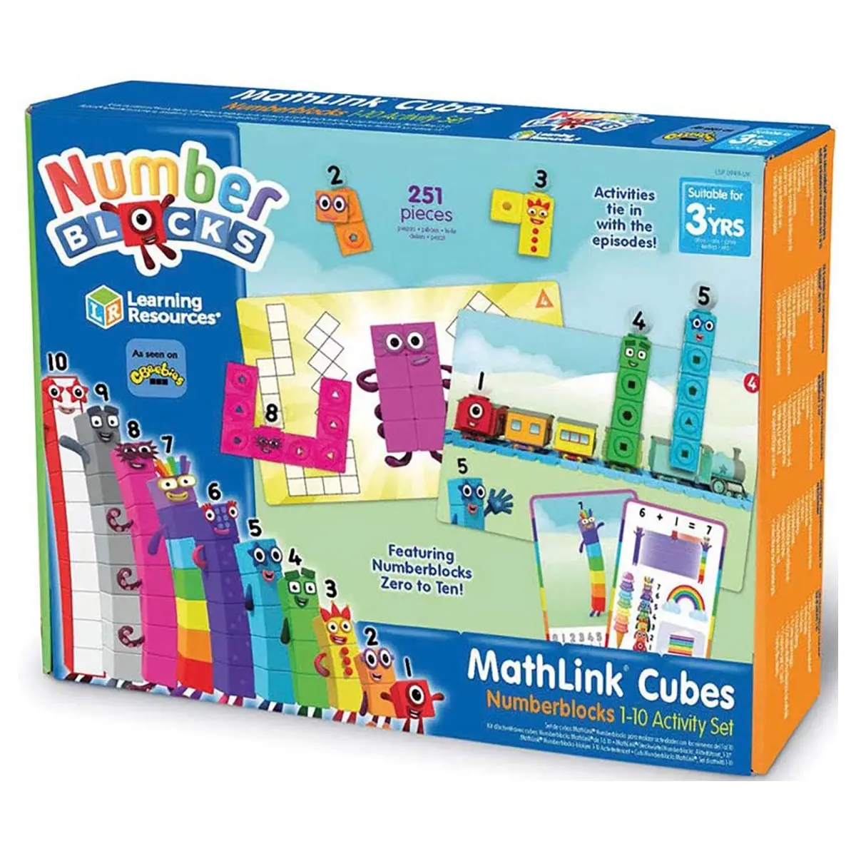 Learning Resources Mathlink Cubes Numberblocks 1-10 Activity Set 1