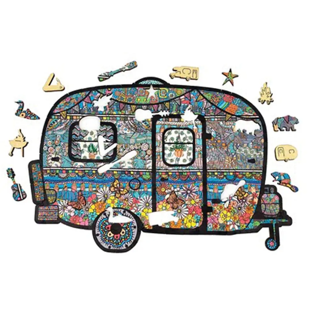 Vintage Camper Wooden Puzzle 1