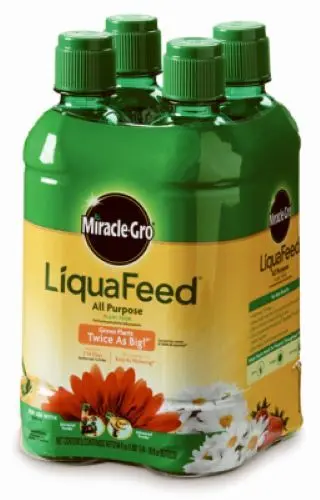 Miracle Gro 1004325 4-Pack Of 16 Oz Refill Bottles Of Liquafeed All Purpose Plant Food - Quantity Of 3 1