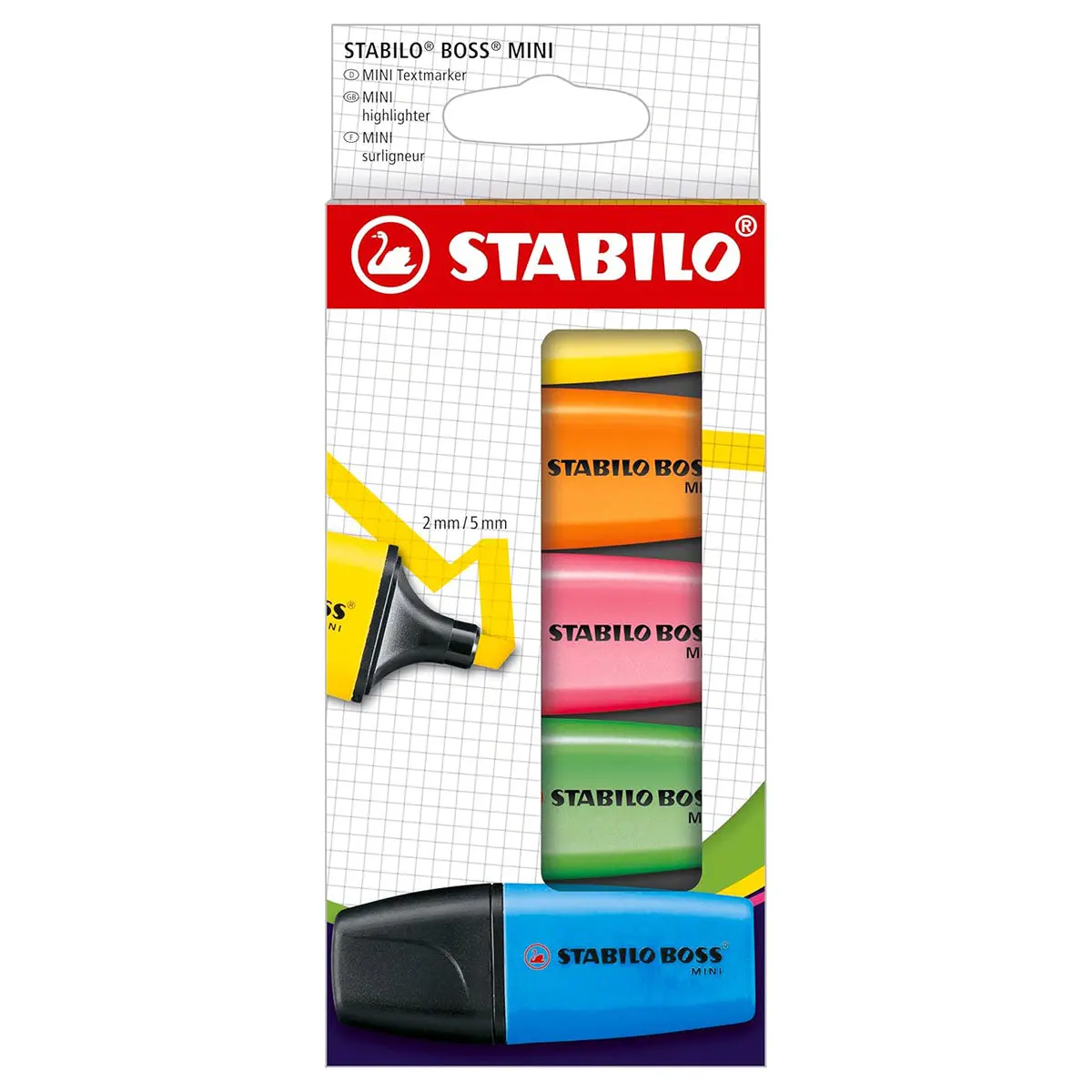 Stabilo Boss Mini Highlighters (5 Pack) 1