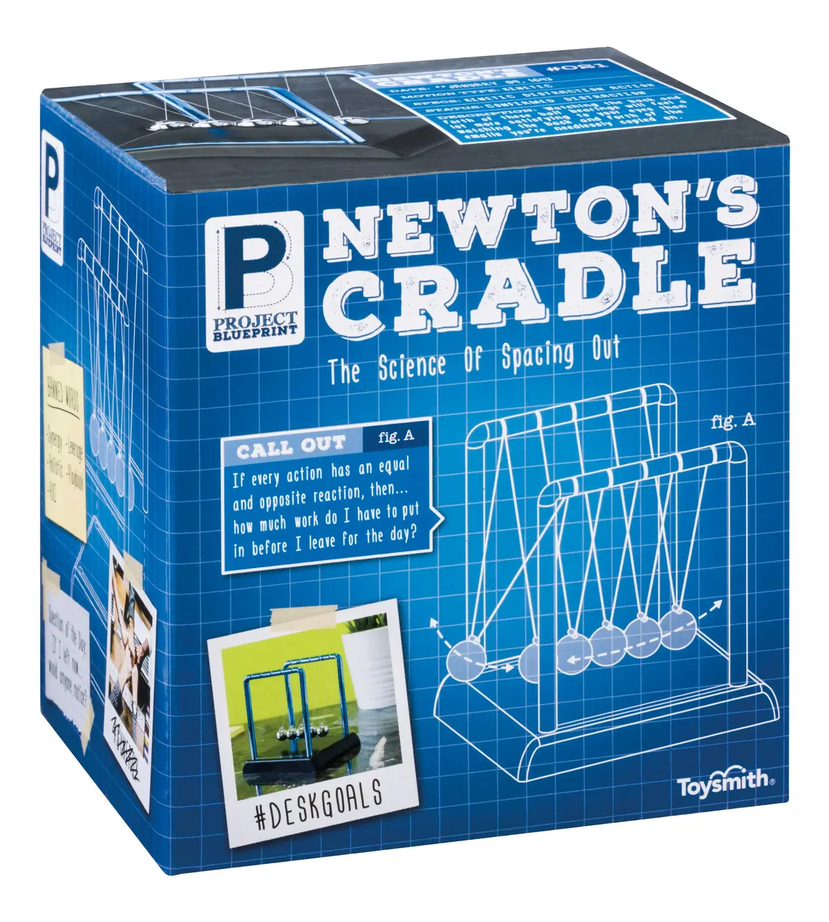 Toysmith Project Blueprint Newton's Cradle-Desk Toy, Science Toy 1