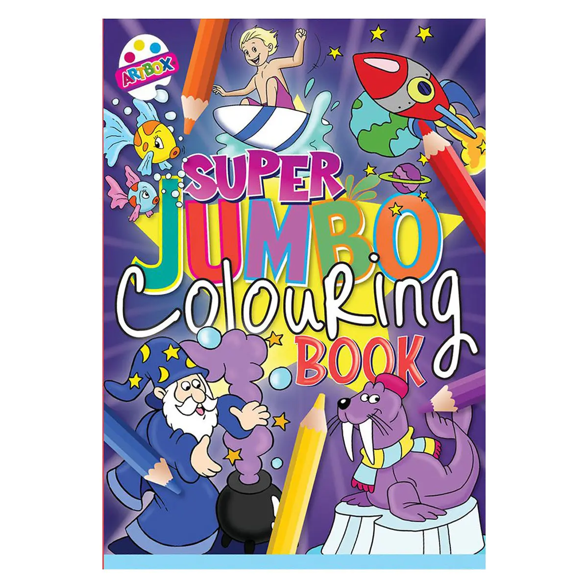 Artbox Super Jumbo Colouring Book (Styles Vary) 1