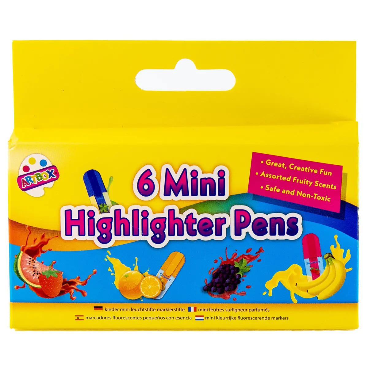 Artbox 6 Mini Highlighter Pens With Fruity Scents 1