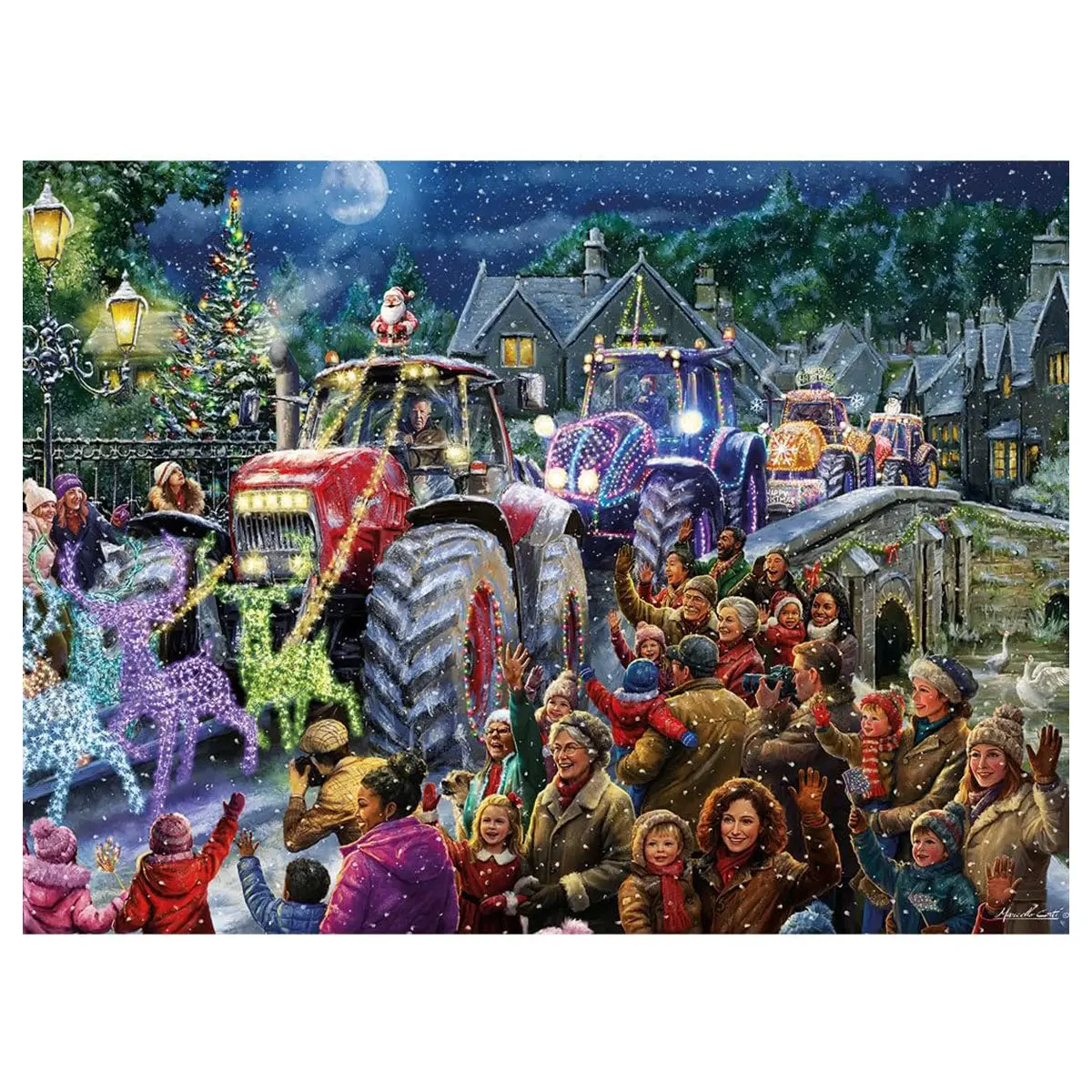 Gibsons Farmer Christmas 1000 Piece Jigsaw Puzzle 2