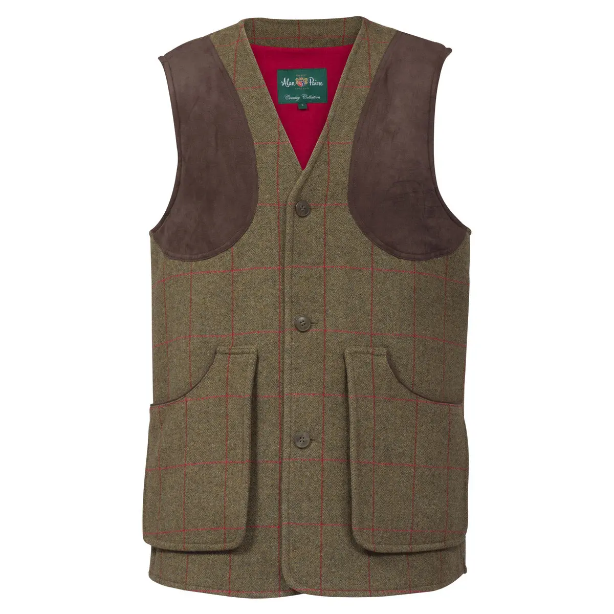 Alan Paine Combrook Men's Tweed Shooting Waistcoat 1