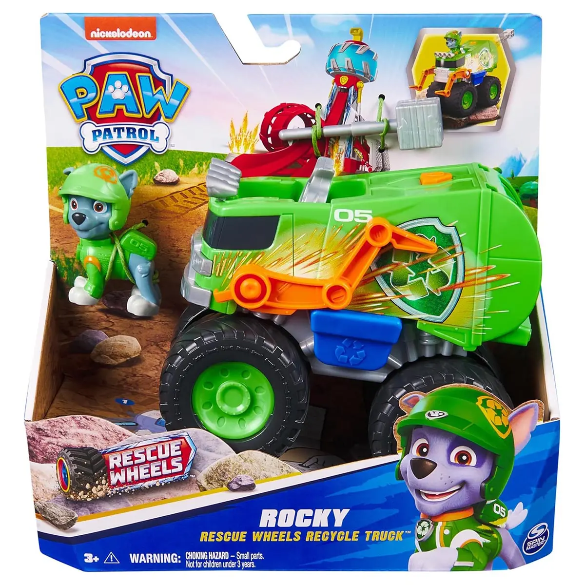 Paw Patrol Rocky Rescue Wheels Recycle Truck Vehicle 1