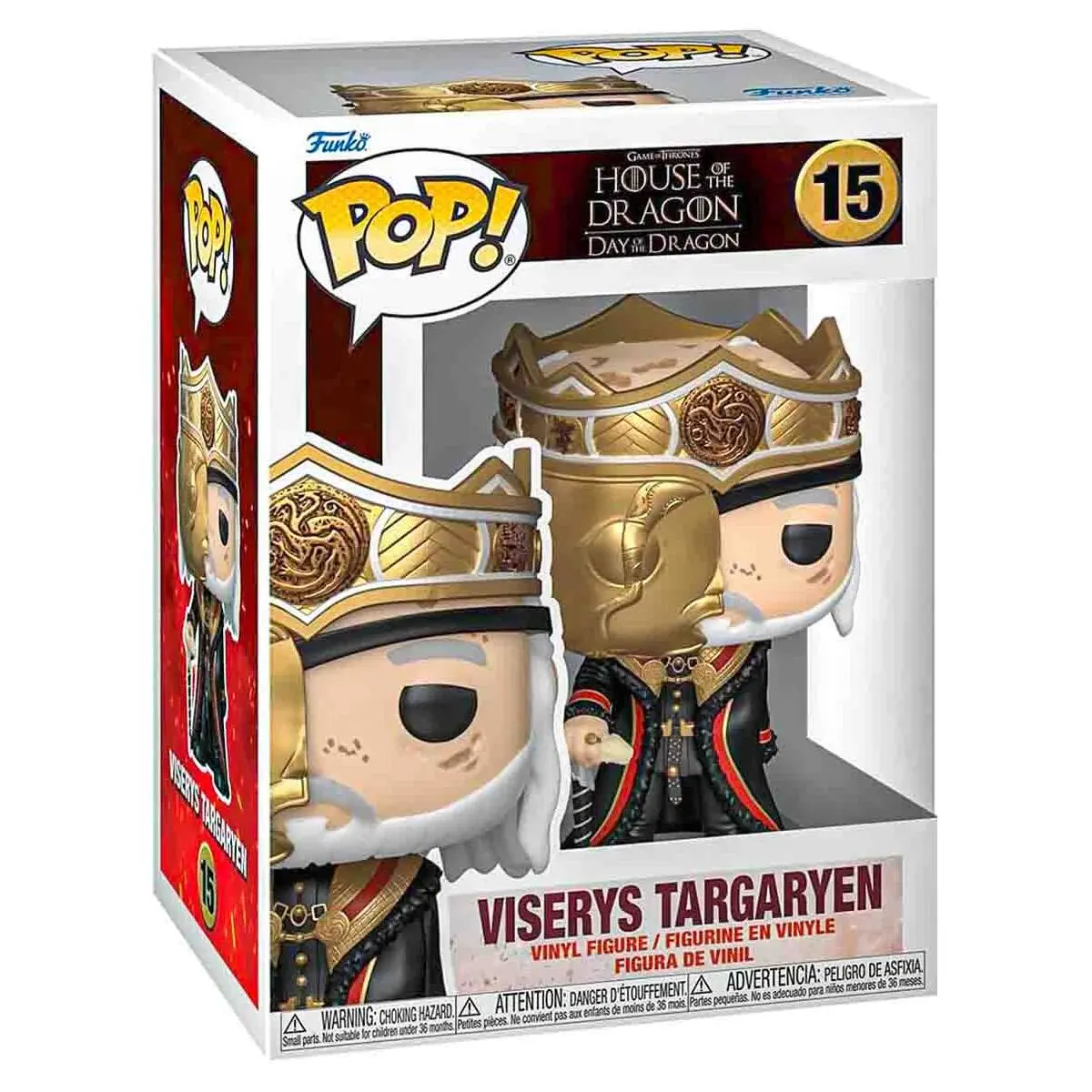 Funko Pop! Game Of Thrones: House Of The Dragon: Day Of The Dragon: Viserys Targaryen Vinyl Figure With Chase #15 1