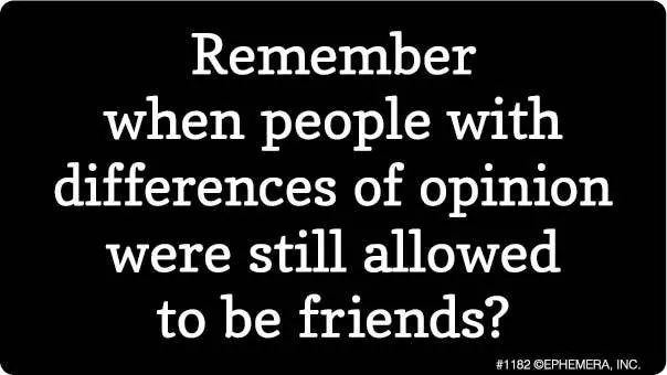 Ephemera - Sticker: Remember When People With Differences 1