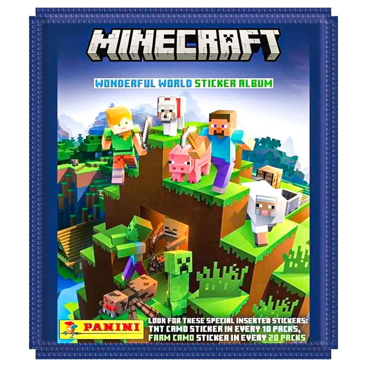 Panini Minecraft Wonderful World Sticker Album Single Pack 1
