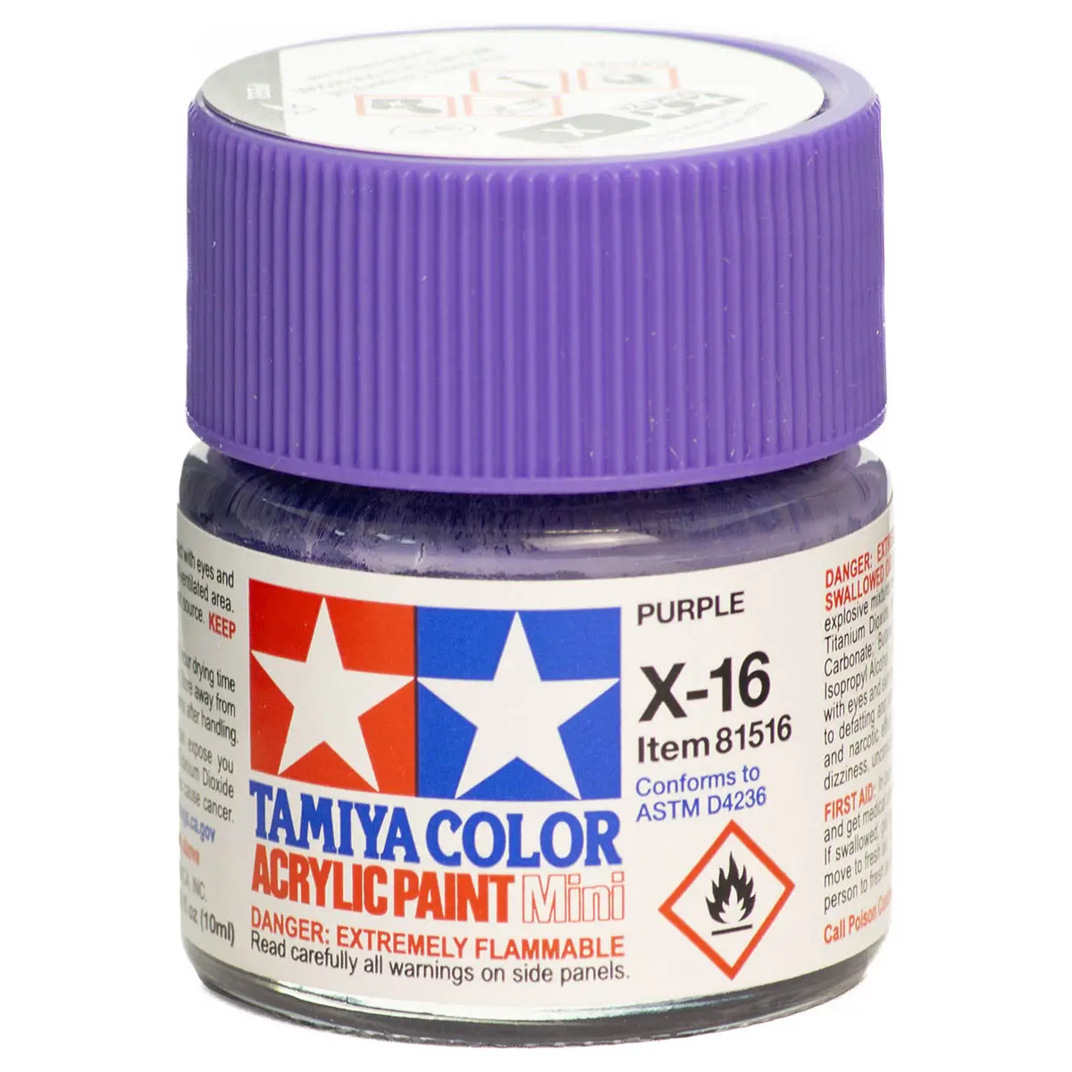Tamiya Color Acrylic Paint Mini X-16 Purple 1