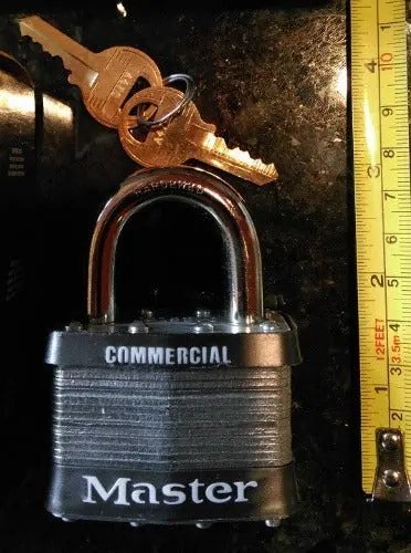 Master Lock 5Ka-A478 2" Laminated Steel Keyed Alike Padlock - Quantity Of 2 2