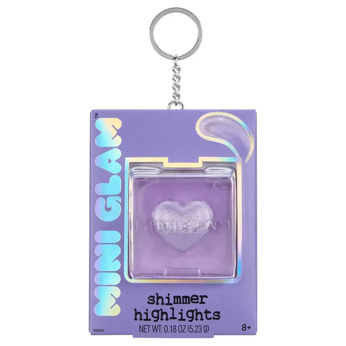 Mini Glam Cube Shimmer Highlights Friendship Bracelet Keychain 1