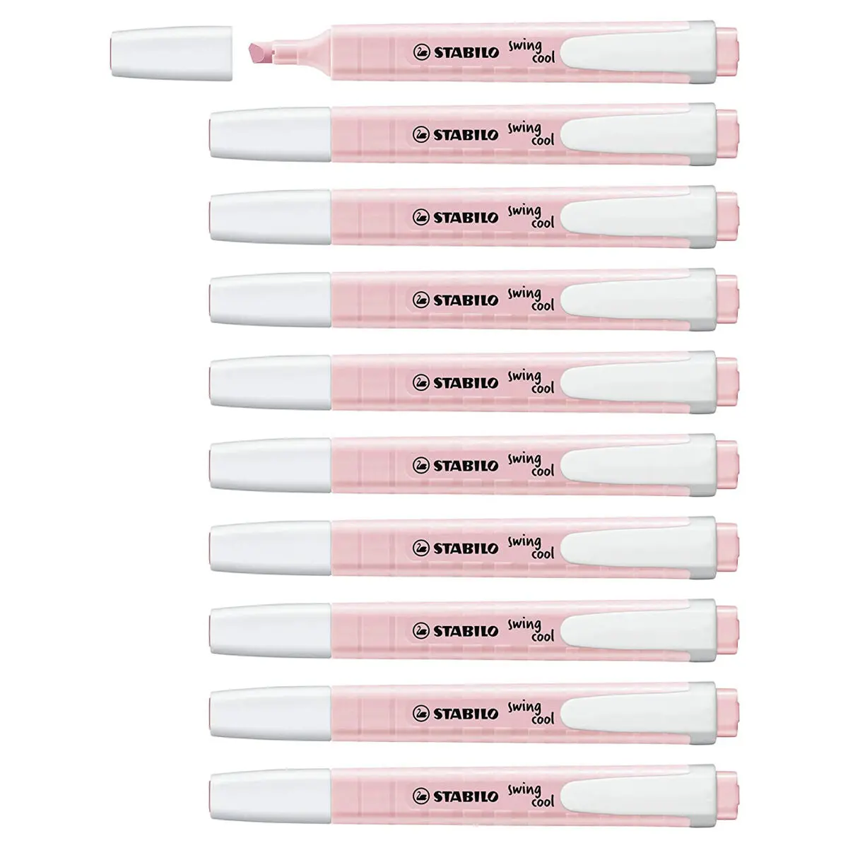 Stabilo Swing Cool Pastel Pink Blush Highlighter Box Of 10 1